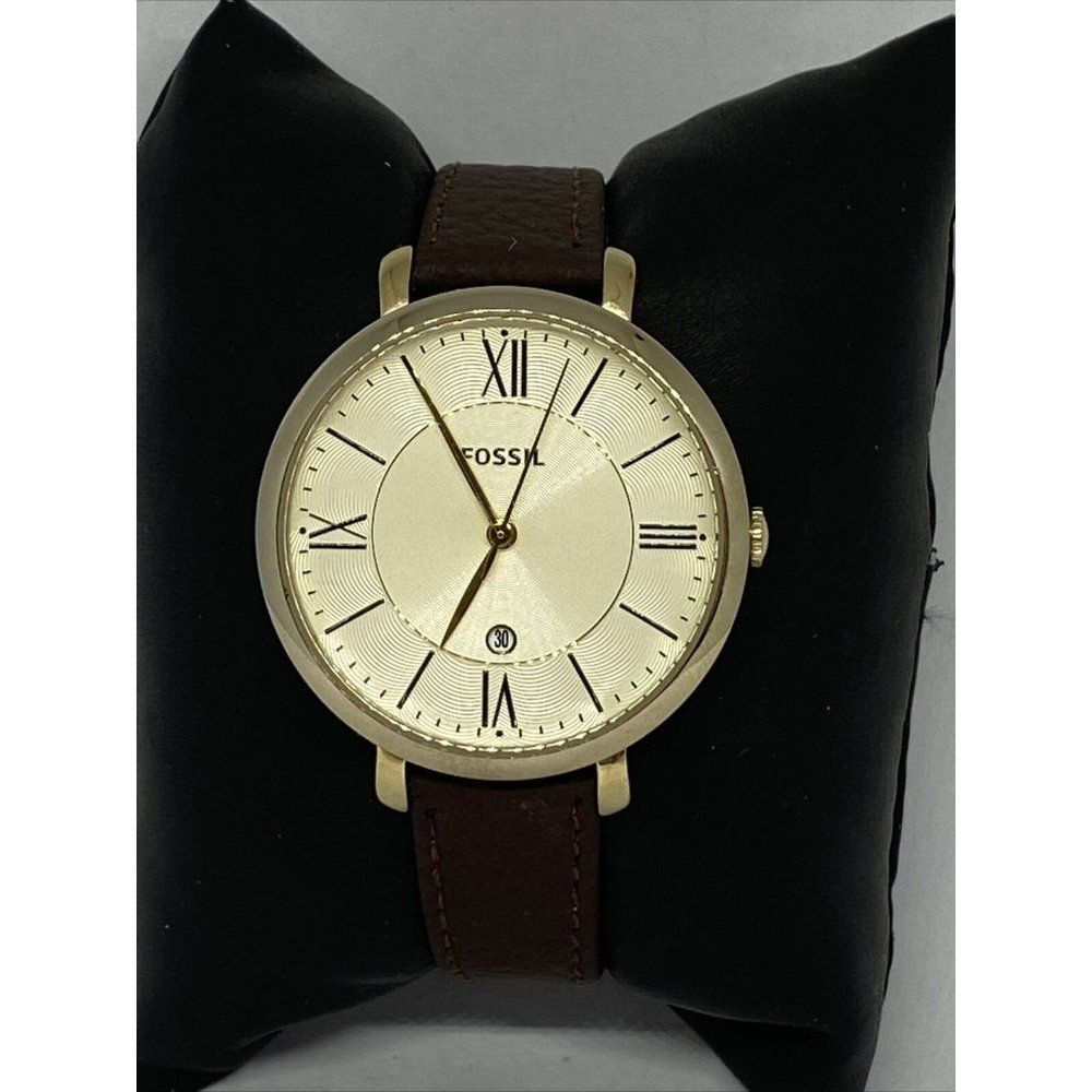 Fossil ES3434 Women's Brown Leather Analog Dial Qu